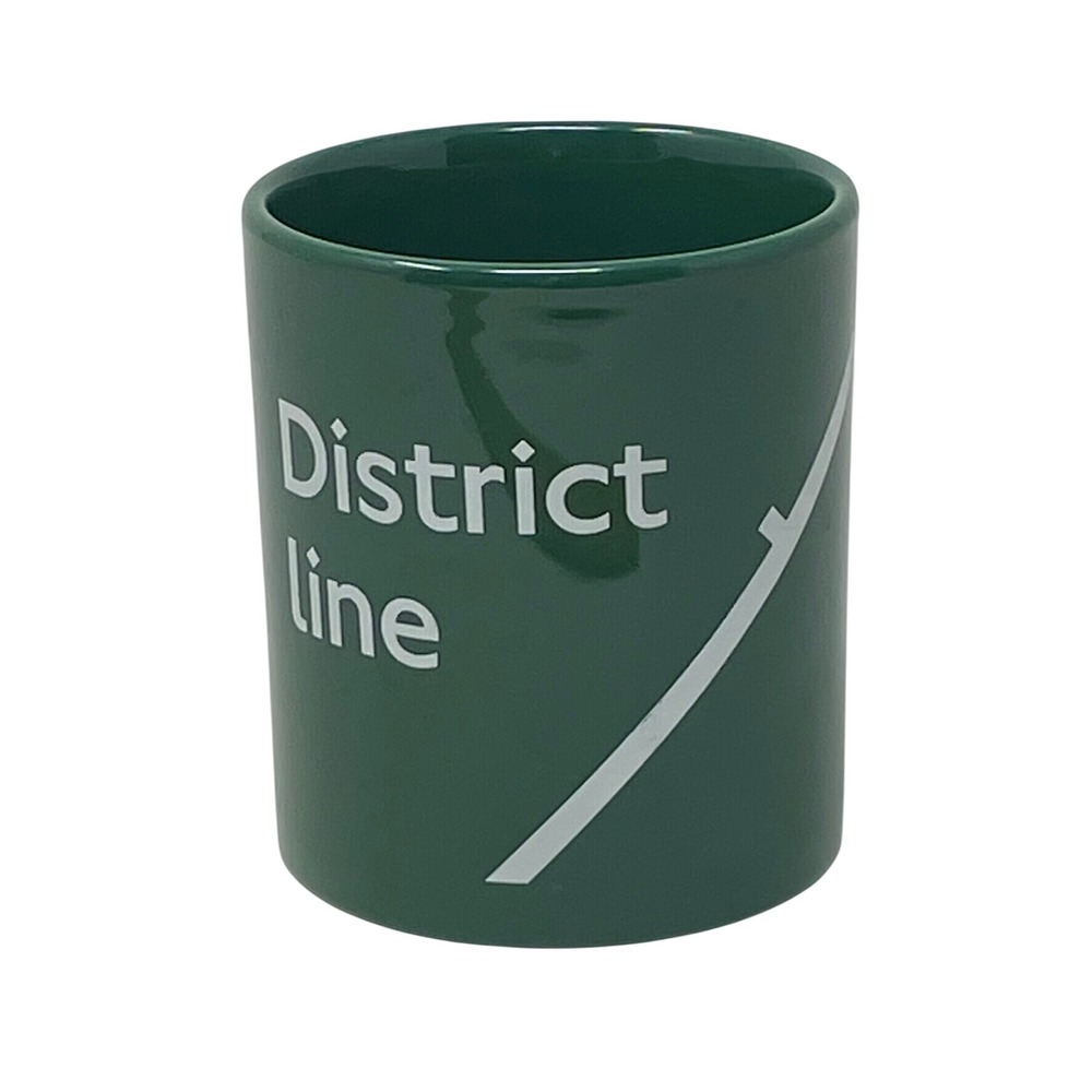 Kilncraft Green District Line Coffee Mug London Underground Transit England